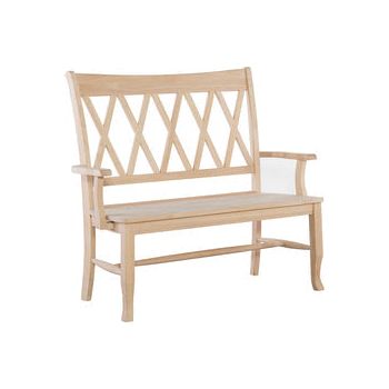 XX Back Bench W/ Arms WH BE-20AB