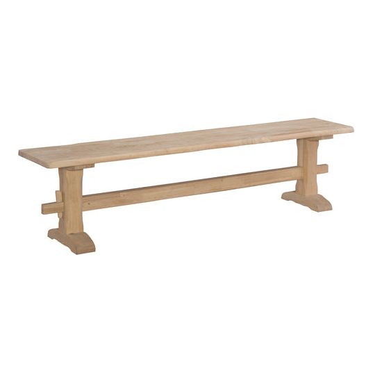 Live Edge Trestle Bench/Live Edge Trestle Bench WH BE-7214TA/BE-7214TB