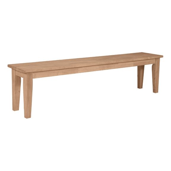 72" Shaker Bench (RTA) WHF BE-72S
