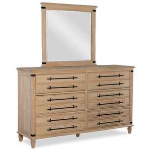 Farmhouse Chic 6-Drawer Dresser WH BD-9006