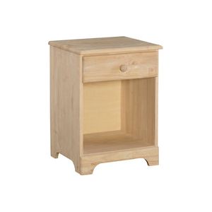 Jamestown 1-Drawer Night Stand WH BD-5001