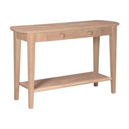 Phillips Oval Sofa Table (RTA) WH OT-5S