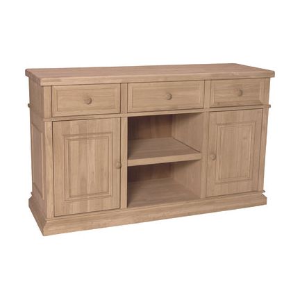Sturbridge Buffet W/ Center Adj. Shelf WH B-6S
