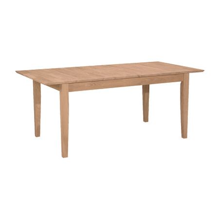 Extension Table W/Shaker Leg WH T-3660XBS