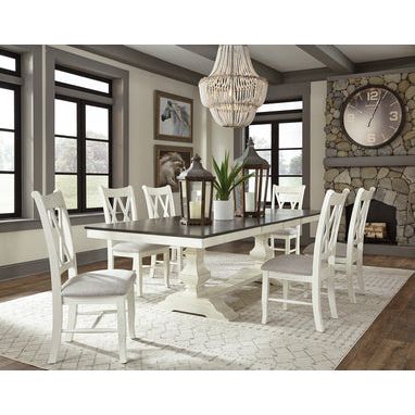 Banks table and 8 Double X chair