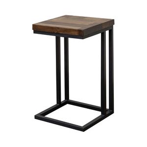 IFD7861MTN Iron base & Wooden Top, C-Shaped Table