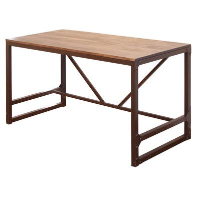IFD560DESK Desk w/Wood Top & Iron Base