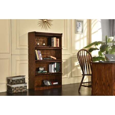 ATEI 8641BR 4-Door Barrister Bookcase Lift Up Slide Back Doors