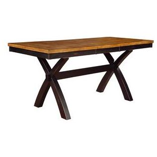 ATEI QT3678T X-Leg Extension Dining Table w/18" Butterfly Leaf - Table Top