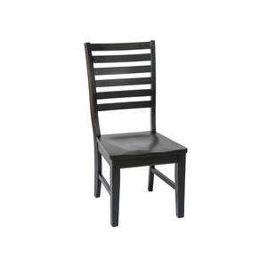ATEI SM007 Slat Back Side Chair w/ Wooden Seat