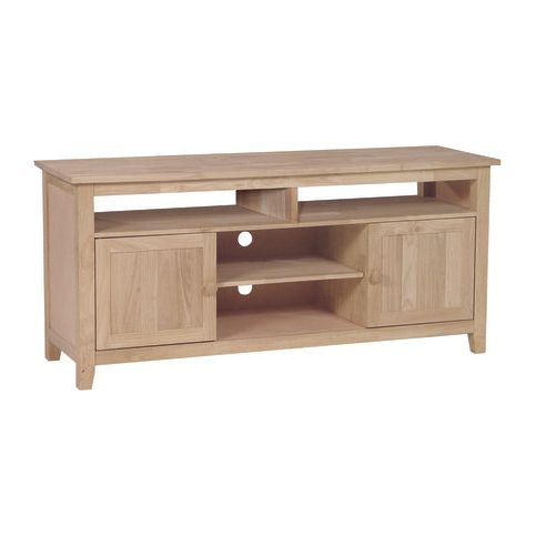 TV Stand 57" Wide 2 Doors, Shelves