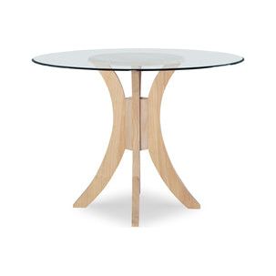 48" Glass Table Top W/Euro Ogee Edge/Sienna Pedestal For Glass