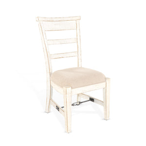 1604WS White Sand Side Chair, Cushion Seat