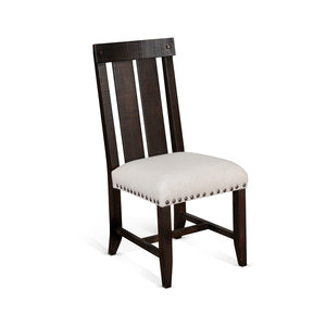 1608RN Dbl. Slat Back Chair w/ Cushion Seat