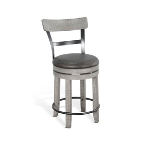 1624AG-B24 24"H Swivel Barstool, Cushion Seat