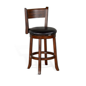 1646VM-B24 24"H Swivel Barstool, Cushion Seat & Back