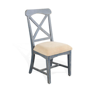 1670OB Ocean Blue Chair, Cushion Seat