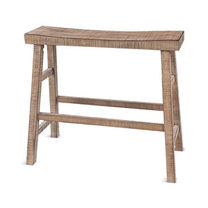 1671BP-30 Beach Pebble 30'H Bench, Wood Seat