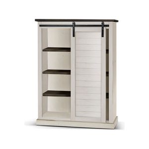2817EC Bookcase w/ Barn Door