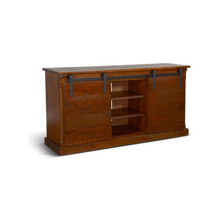 3577DC2 65" TV Console w/ Barn Door