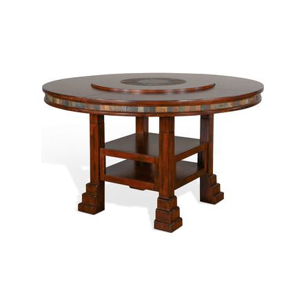 1225DC2 Santa Fe 60"R Table w/ Lazy Susan
