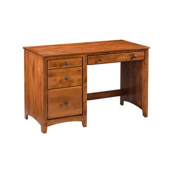 4 Drawer Desk - Flush Top - Flip Down Dr. Front