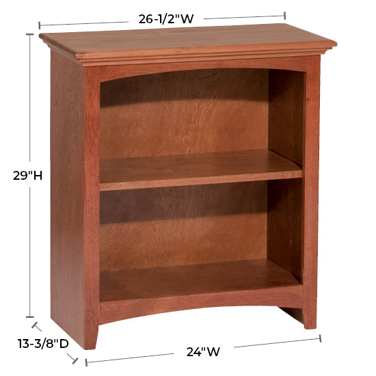 Solid Alder Bookcase by size