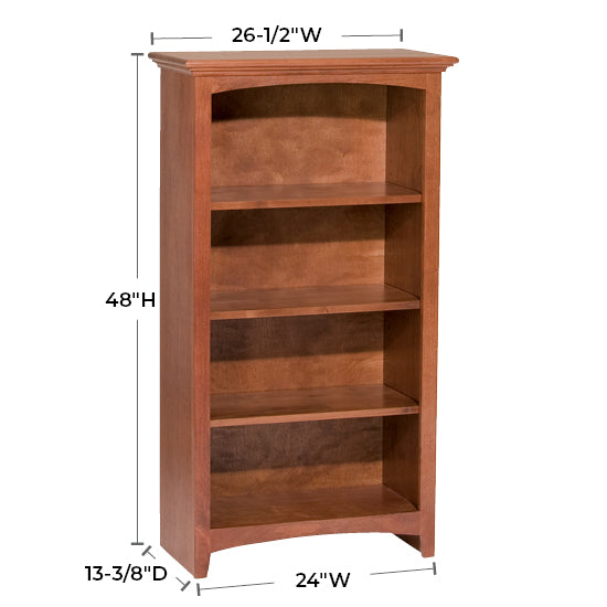 Solid Alder Bookcase by size