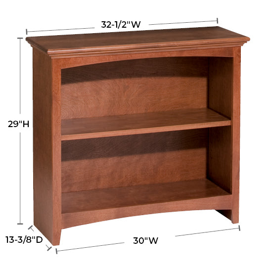 Solid Alder Bookcase by size