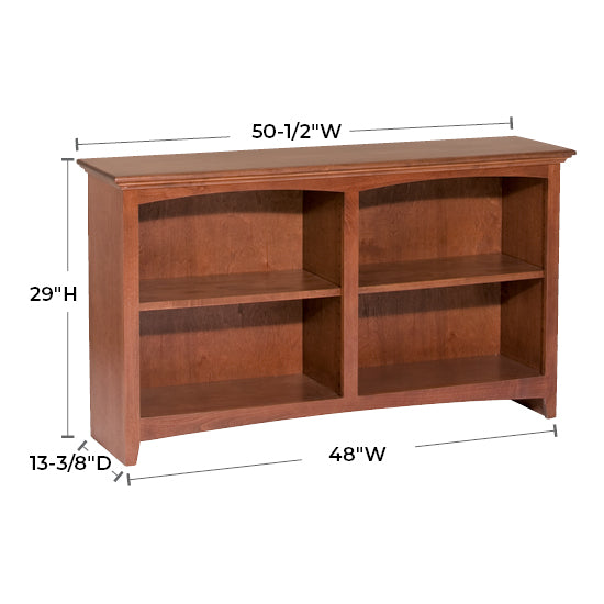 Solid Alder Bookcase by size