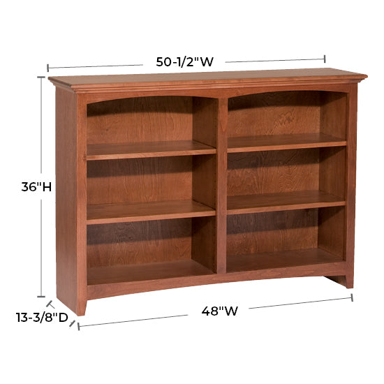 Solid Alder Bookcase by size