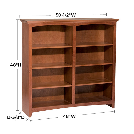 Solid Alder Bookcase by size