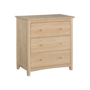 Lancaster 3 Drw Chest WH BD-7003