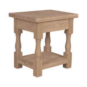 Tuscan End Table (RTA) WH OT-17E