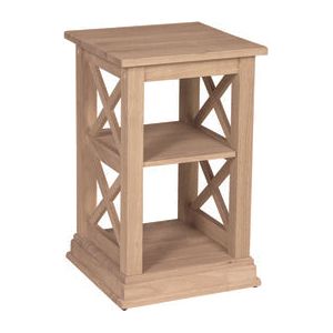 Hampton Accent Table W/Shelf (RTA) WH OT-70A