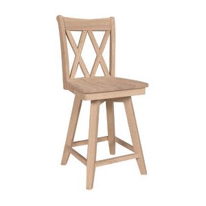 24" Double XX Swivel Stool (Built) WH S-202SWB