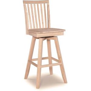 30" Mission Swivel Stool WH S-263SWB