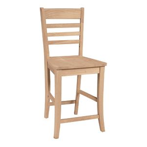 24" Roma Stool (Built) WH S-3102B