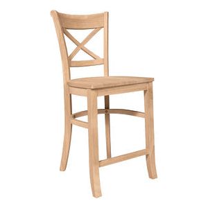 24" Charlotte Stool WH S-312B