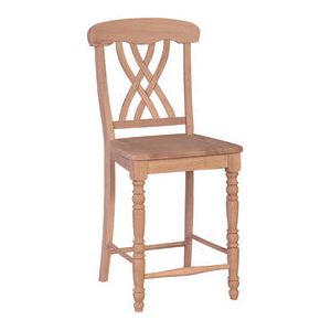 24" Lattice Back Stool WH S-3902B