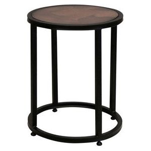 IFD7782END Blackburn Collection End Table w/copper top and iron base