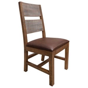 IFD9671CHR Multicolor Chair With Faux Leather Seat