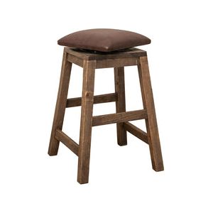 IFD9671STL24 24" Swivel Stool - with Faux Leather seat