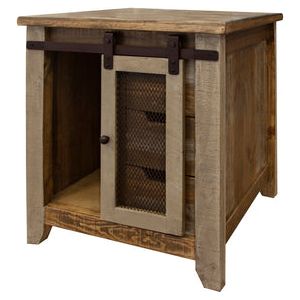 IFD9661END 3 Drawers, 1 Door End Table