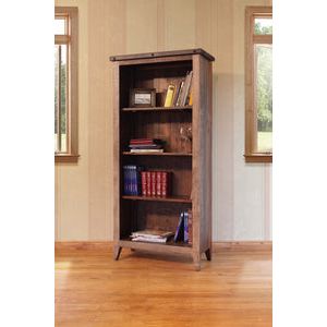 IFD966BKCS-70 Bookcase, 12 Different Positions Available for Shelves (1 Middle Fixed Shelf + 2)