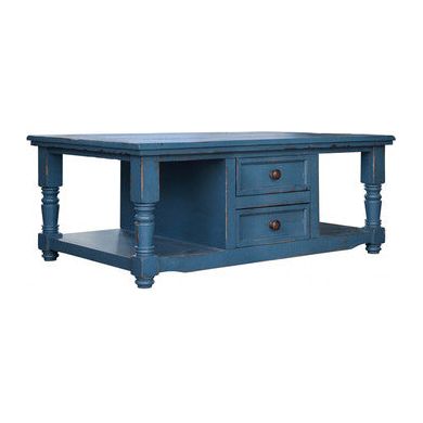 IFD7331CKTDK Cocktail Table, Dark Blue finish