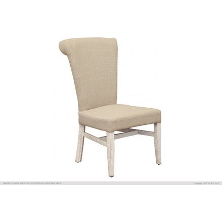 IFD4150CHAIR Upholstered Chair w/Handle on Back Rest Ivory