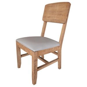 IFD2411CHR Solid Wood Chair w/ Faux lether Seat