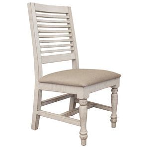 IFD4680CHR Chair w/ Turned Legs & Fabric Seat