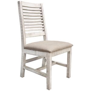 IFD4690CHRIV Chair w/ Ivory Finish & Fabric Seat